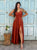 Sienna Dleur Jacquard Silk Satin Maxi Fress