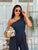 Navy Escape Balloon Jumpsuit