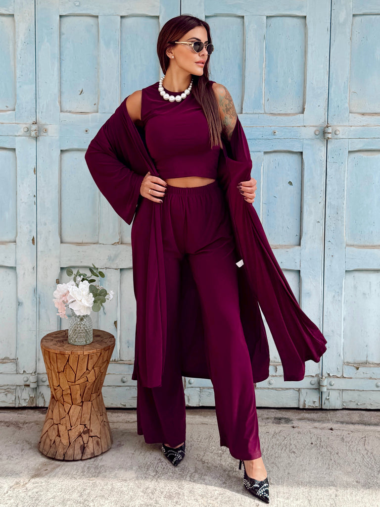 Rivoli Three-Piece Set - Plum