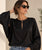 The Beaumont Noir Satin Blouse - Bougie Collection