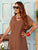 Mocha Anglais Pure Linen Dress