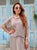 Taupe Allure Silk Dress