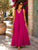 Magenta Bellissima Luxe Silky Viscose Maxi Dress
