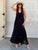 Noir Essence Silk Maxi Dress