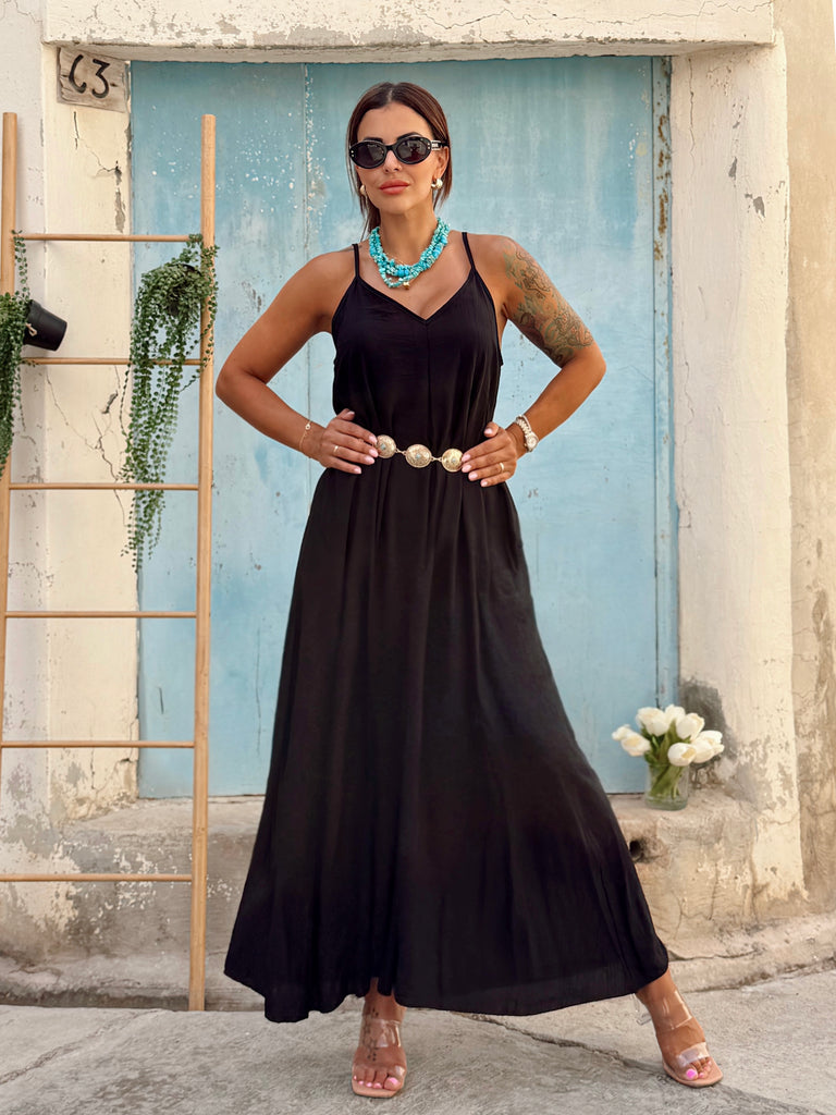 Noir Élan Maxi Dress - Love my Body