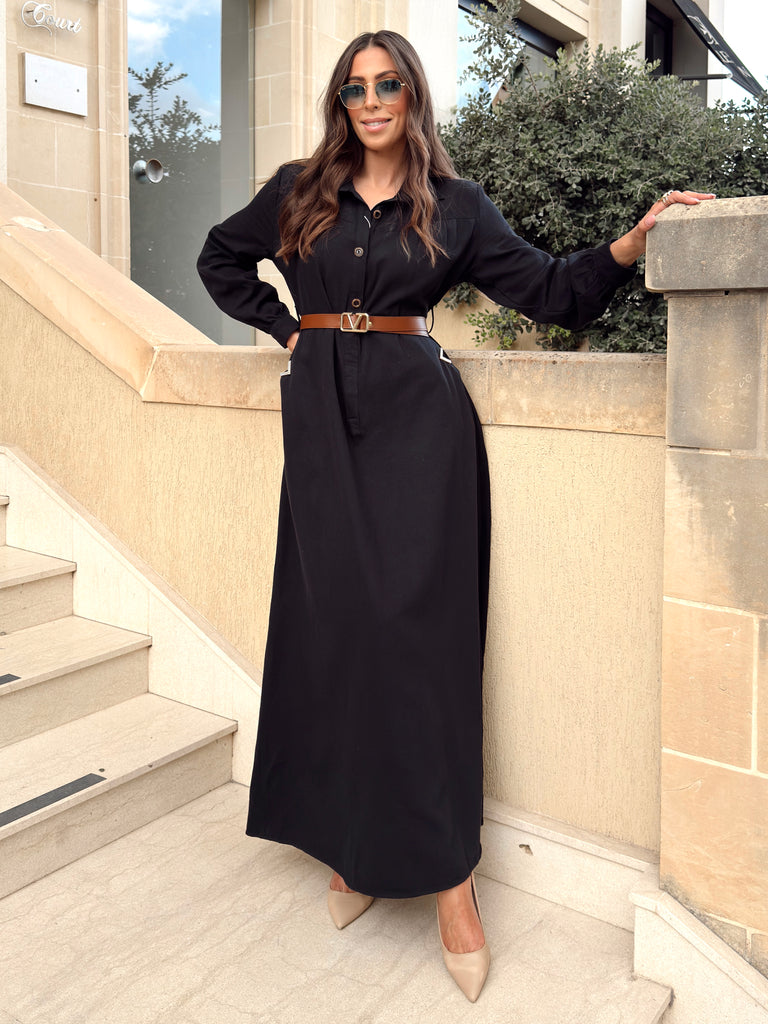 Valentina Maxi Shirt Dress