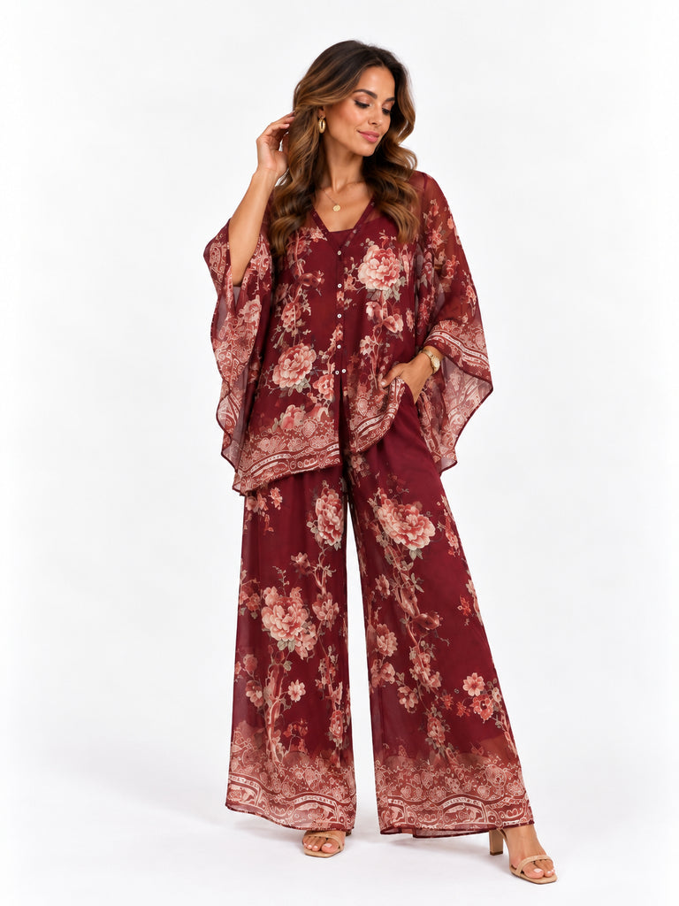 Cioccolato Botanica Pure Silk Shirt Set