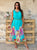 Sea Orchid Pure Silk Maxi Dress
