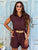Monaco Viscose-Blend Shorts Co-Ord – Mocha