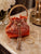 The Bijou Crystal Bucket Bag - Burnt Orange