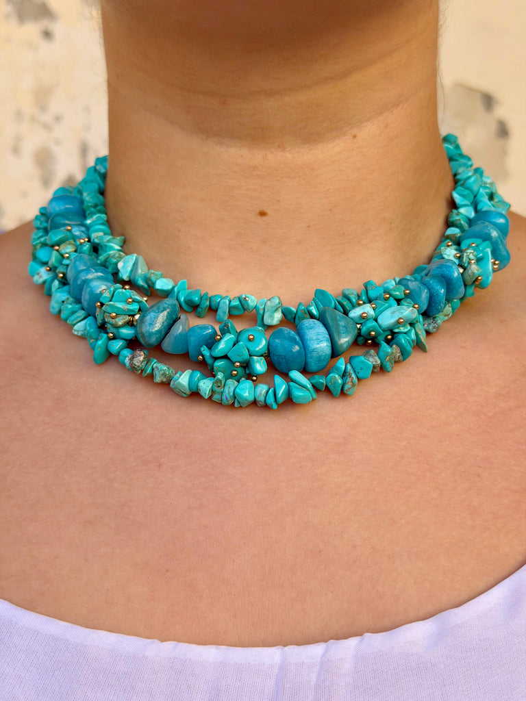 Turquoise Riviera Statement Necklace