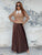 Chocolat Velvet Pleated Skirt