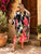 Noir Hibiscus Pure Silk Kaftan Dress