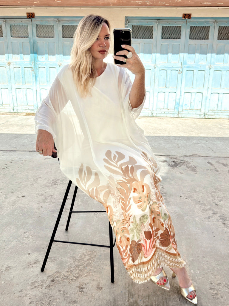 Lago Di Como Silk Kaftan