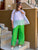 Limone Pure Silk Trousers