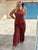 Rust Pure Linen Moroccan 3 Piece Set