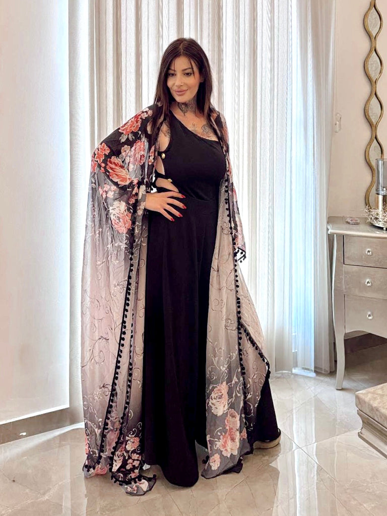 Cherry blossom Kimono Shawl and Body Suit