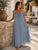 The Isadora Pure Silk Sequins Strap Maxi