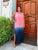 Pink Ombré Silk Dress