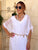 Santorini Pearl Silk Kaftan Dress