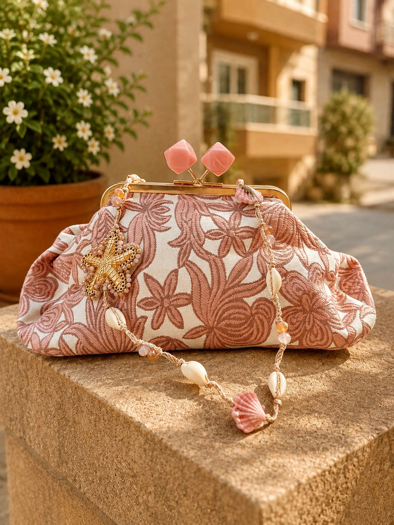Dirty Rose Fiorenza Clutch
