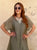 Olive Élan Silk Kaftan Dress