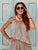 Taupe Meadow Pure Silk Embroidered Co-Ord