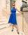 Royal Blue Mesh Dress
