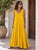 Gold Bellissima Luxe Silky Viscose Maxi Dress