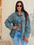 Isaline Beaded Floral Denim Shirt