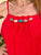 Red Gemstone Maxi Dress