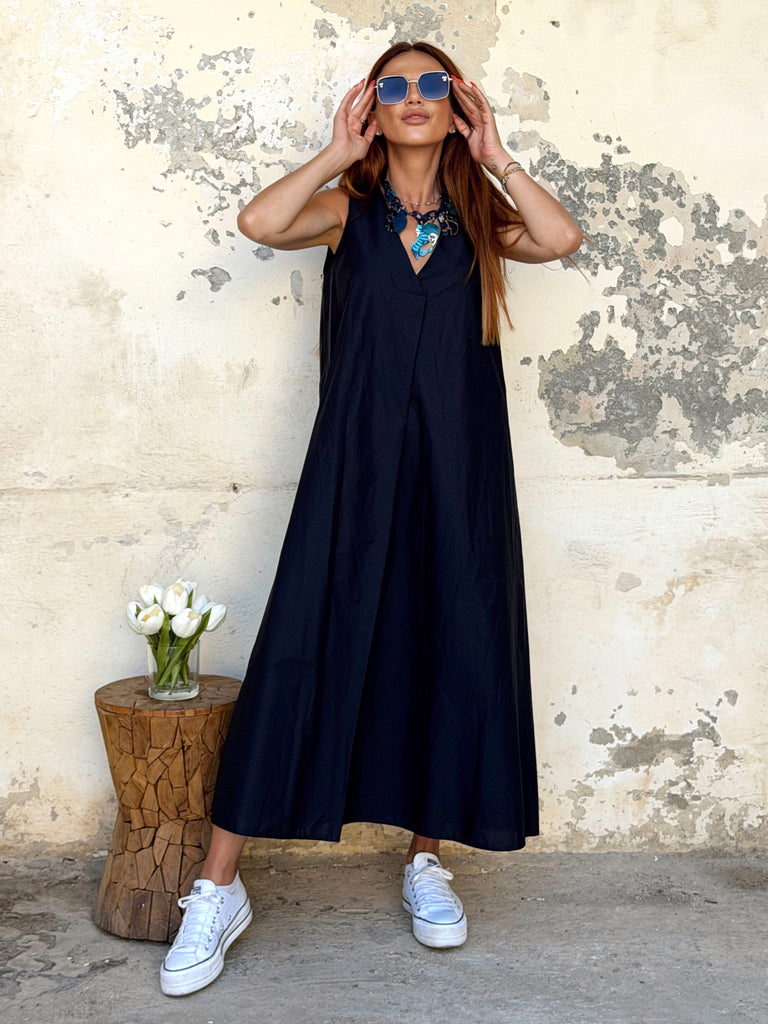 Navy Grace Maxi Dress
