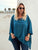 Luna Chiffon Tunic Top & Necklace - Petrol