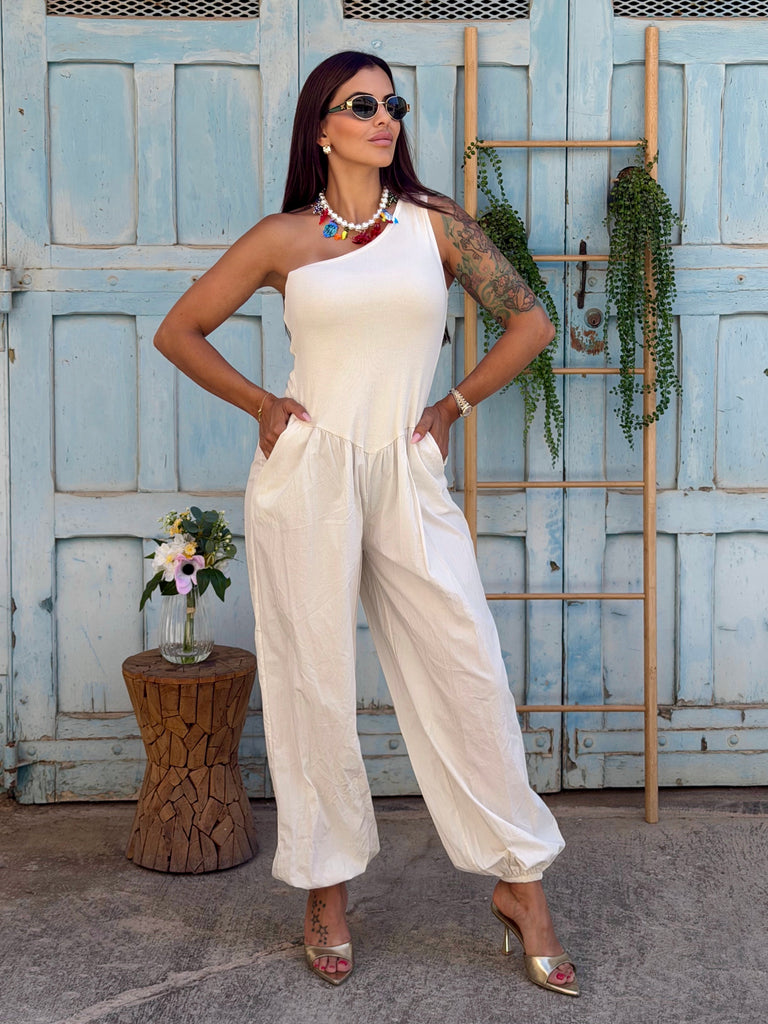 Ivory Escape Balloon Jumpsuit
