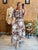 Chocolate Flame Silky Dress