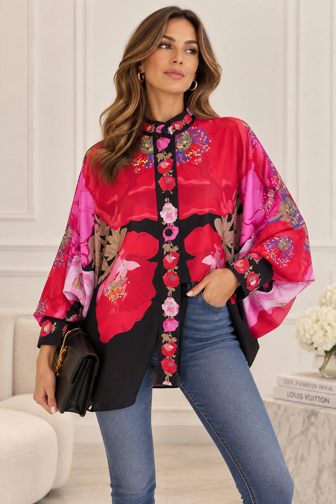 The Rosalie Oversized Statement Kaftan Shirt