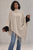 Maëlle Fringed Knit Poncho - Oat