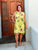 Yellow Floral Shift Dress