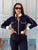 The Deauville Tracksuit - Navy & White - Bougie Collection