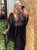 Black Shimmer Knit Poncho