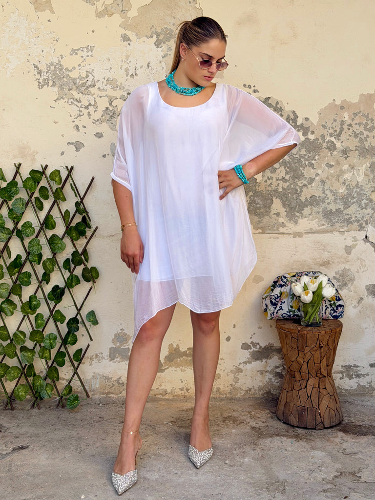 Bianca Capri Pure Silk Kaftan Dress