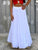 White Capri Flow Cotton Skirt