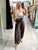 Taupe Ruffle Blouse