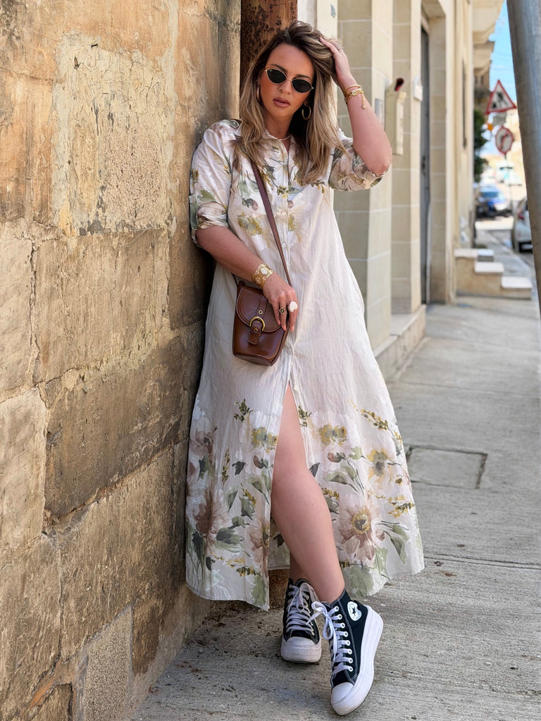 Soleil Meadow Shirt Dress