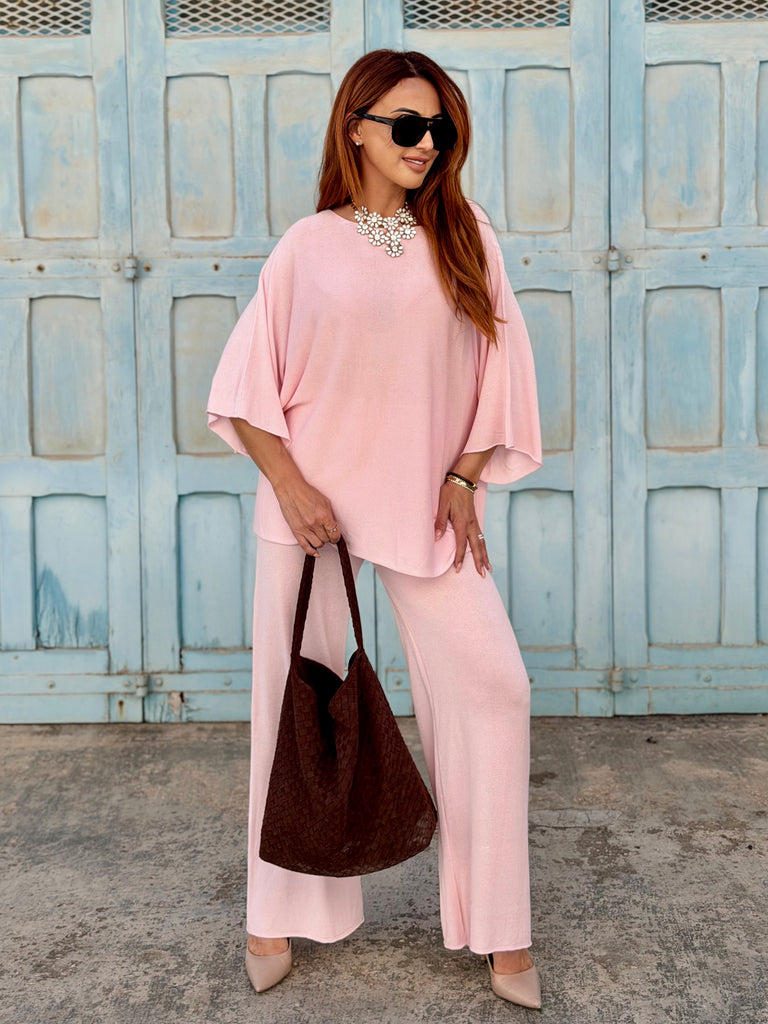 Blush Lara Viscose Knit Set