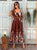 Cocoa Blossom Butterfly Maxi Dress