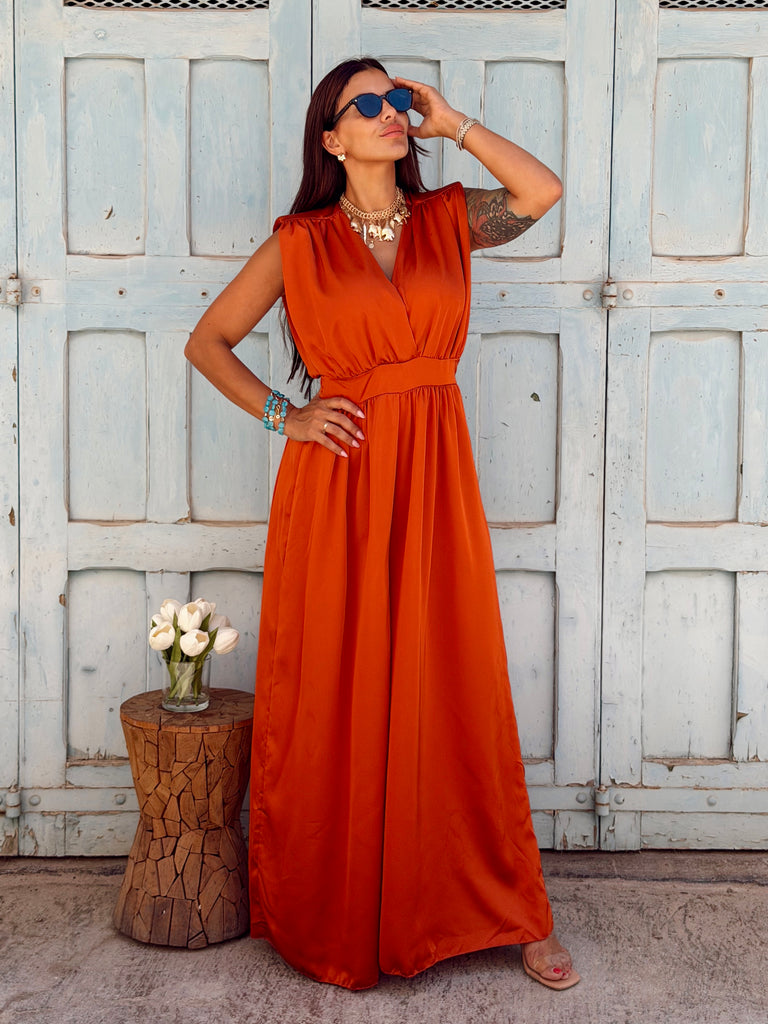 Burnt Orange Elan Jumspuit