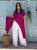 White Mist Silk Palazzo Trousers