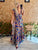 Blue and Fucshia Boho Dress