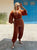 The Capri Cotton Tunic Set - Rust